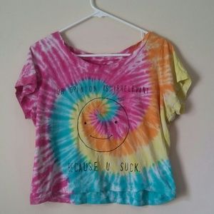 Tie dye hot topic shirt